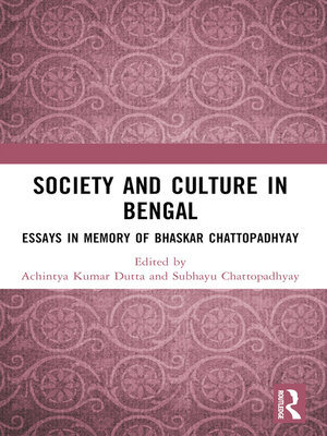 cover image of Society and Culture in Bengal